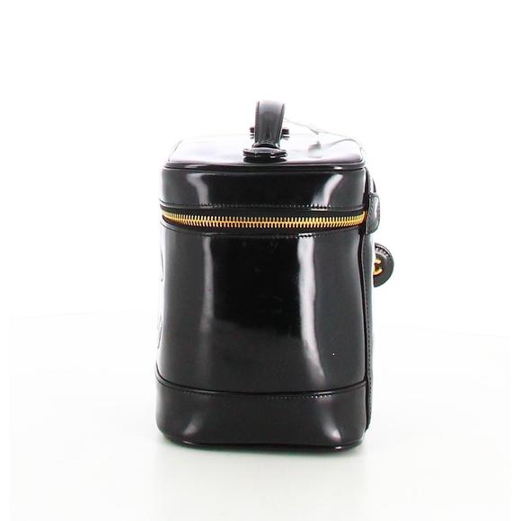 1996 Vanity Case Bag Chanel Black Patent Leather - Picture 3 of 5